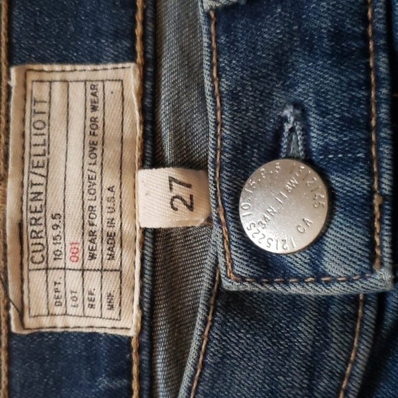 Current Elliott High Waist Stiletto Skinny Ankle The Powell Jeans Sz 27 - Picture 5 of 6